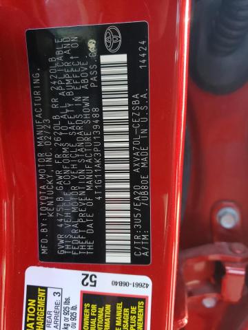 4T1G11AK3PU139488 - 2023 TOYOTA CAMRY SE NIGHT SHADE RED photo 13