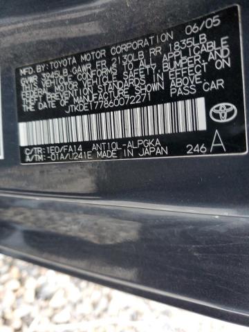 JTKDE177860072271 - 2006 TOYOTA SCION TC GRAY photo 10