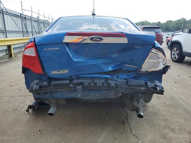 3FAHP0JG1CR417910 - 2012 FORD FUSION SEL BLUE photo 6