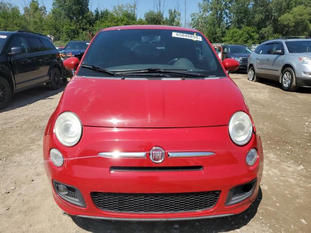 3C3CFFBR2CT101899 - 2012 FIAT 500 SPORT RED photo 5