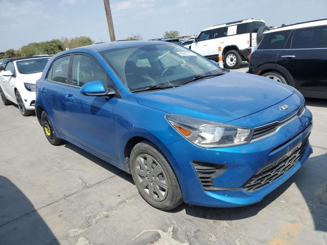 3KPA25AD3ME405389 - 2021 KIA RIO S BLUE photo 4