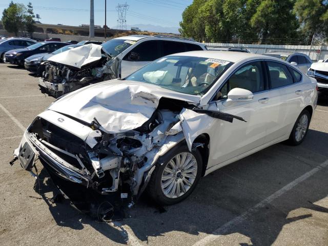 3FA6P0LU1DR371121 - 2013 FORD FUSION SE HYBRID WHITE photo 1