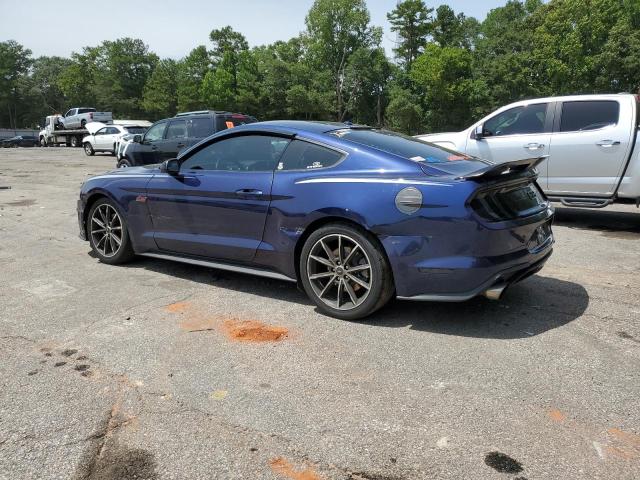 1FA6P8TH1J5100673 - 2018 FORD MUSTANG BLUE photo 2