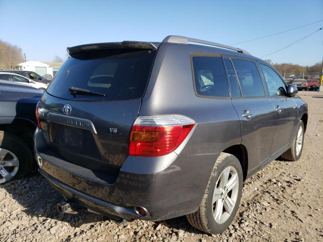 JTEDS43A782006820 - 2008 TOYOTA HIGHLANDER SPORT GRAY photo 4