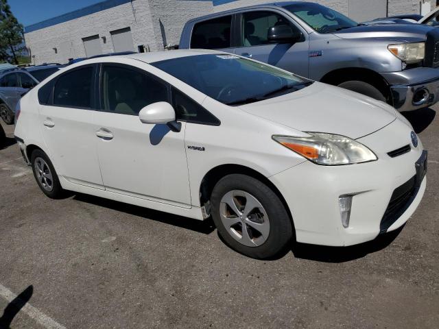 JTDKN3DU7D5573334 - 2013 TOYOTA PRIUS WHITE photo 4