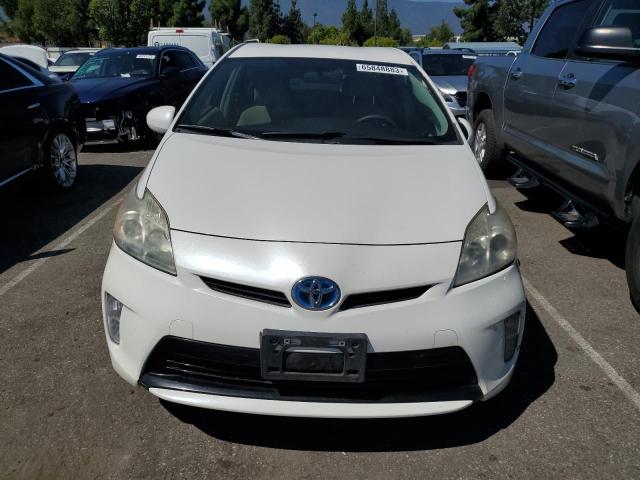 JTDKN3DU7D5573334 - 2013 TOYOTA PRIUS WHITE photo 5