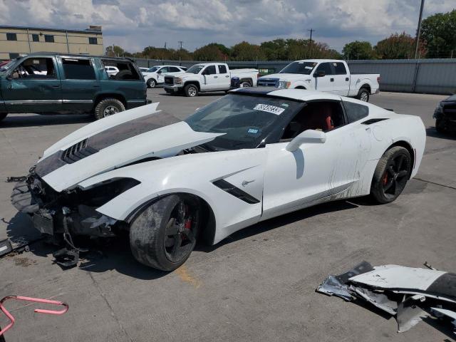 1G1YB2D72E5133605 - 2014 CHEVROLET CORVETTE STINGRAY 1LT WHITE photo 1