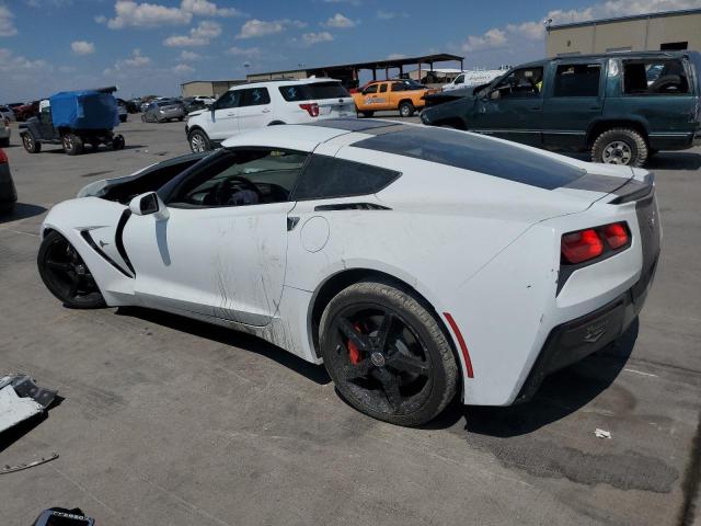 1G1YB2D72E5133605 - 2014 CHEVROLET CORVETTE STINGRAY 1LT WHITE photo 2