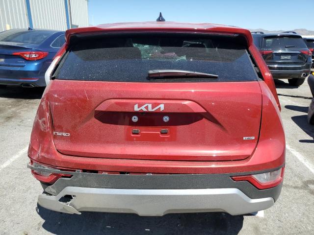 KNDCP3LE9P5110317 - 2023 KIA NIRO LX RED photo 6