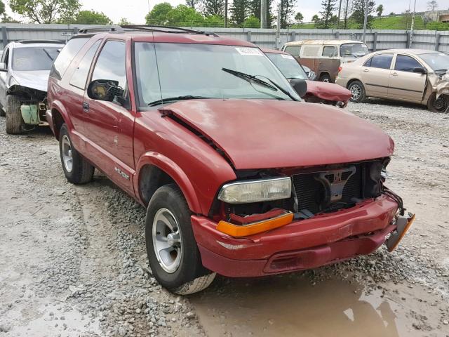 1GNCS18W71K105864 - 2001 CHEVROLET BLAZER BURGUNDY photo 1