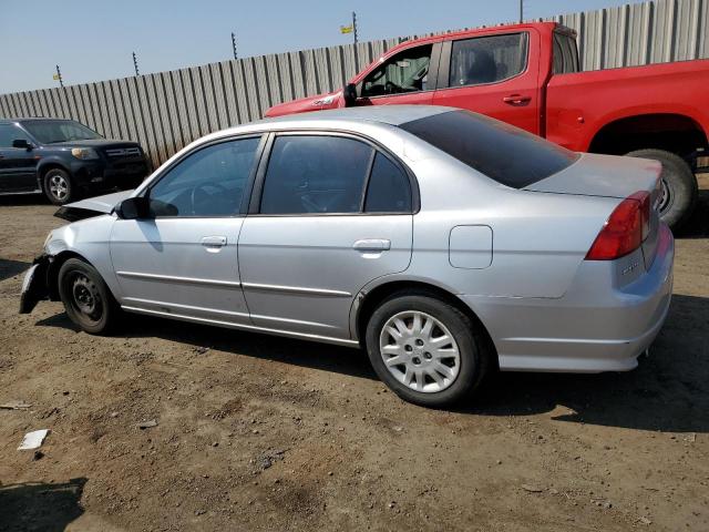 2HGES15505H503557 - 2005 HONDA CIVIC LX SILVER photo 2