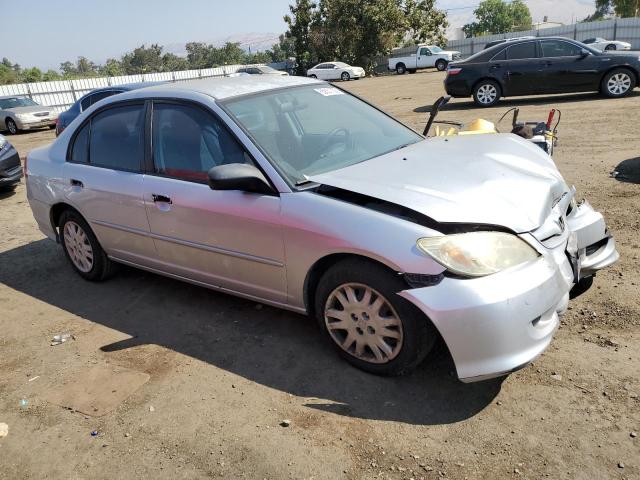 2HGES15505H503557 - 2005 HONDA CIVIC LX SILVER photo 4