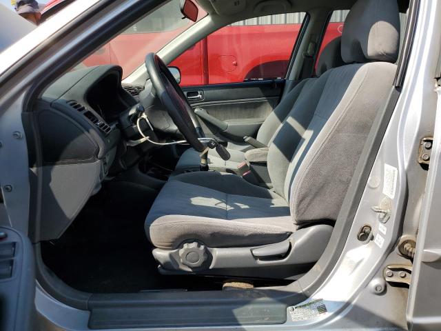 2HGES15505H503557 - 2005 HONDA CIVIC LX SILVER photo 7