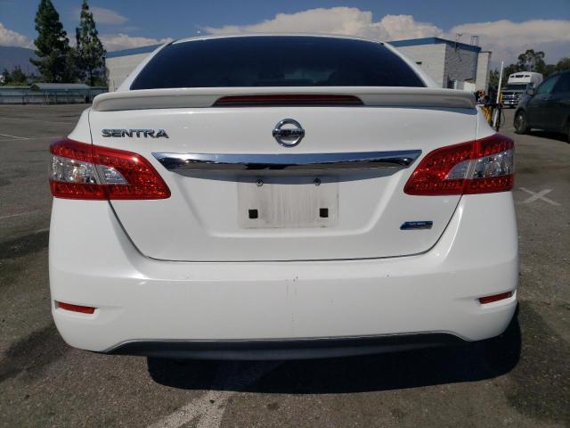 3N1AB7AP9EY323479 - 2014 NISSAN SENTRA S WHITE photo 6