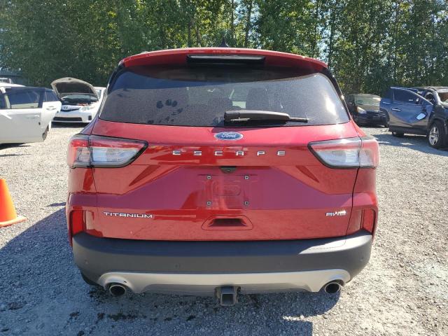 1FMCU9J95MUA62331 - 2021 FORD ESCAPE TITANIUM RED photo 6