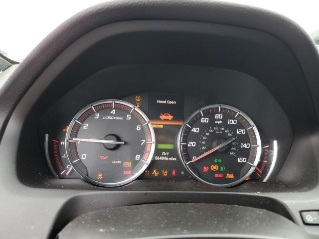 19UUB2F62JA008696 - 2018 ACURA TLX TECH+A WHITE photo 9