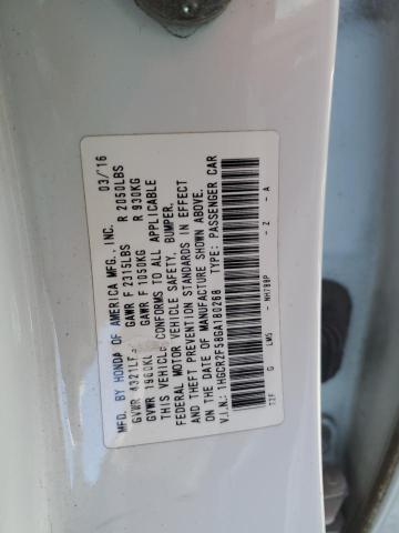 1HGCR2F58GA180268 - 2016 HONDA ACCORD SPORT 白色 照片 13