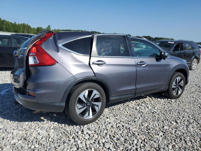 5J6RM4H92GL102599 - 2016 HONDA CR-V TOURING GRAY photo 3