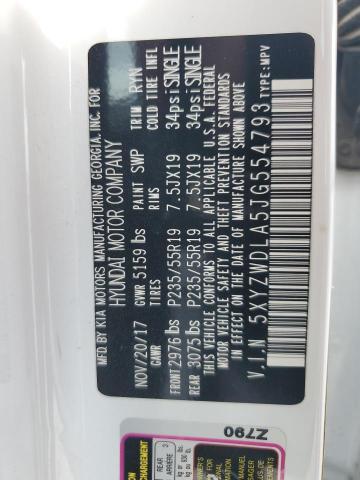 5XYZWDLA5JG554793 - 2018 HYUNDAI SANTA FE S WHITE photo 14