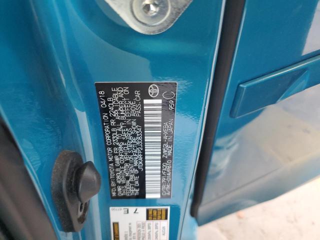 JTDKARFP2J3083347 - 2018 TOYOTA PRIUS PRIM Turkuaz foto 12