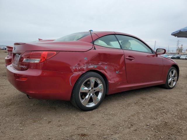 JTHFE2C23A2500839 - 2010 LEXUS IS 350 RED photo 3