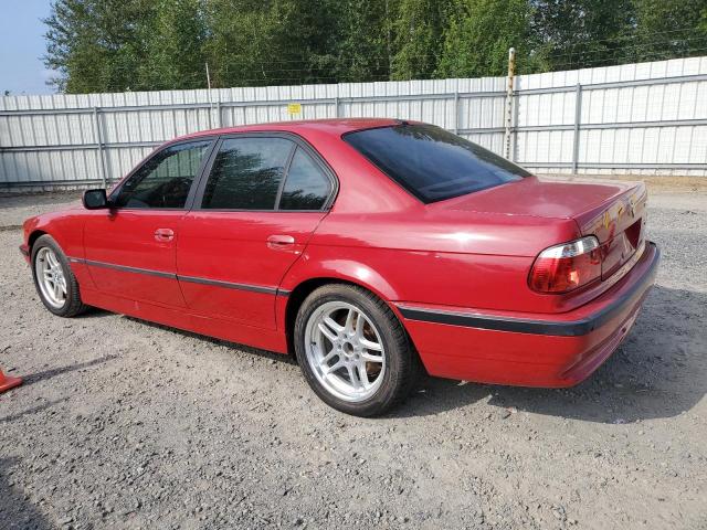 WBAGG83451DN86175 - 2001 BMW 740 I AUTOMATIC RED photo 2
