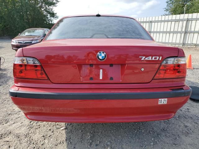 WBAGG83451DN86175 - 2001 BMW 740 I AUTOMATIC RED photo 6