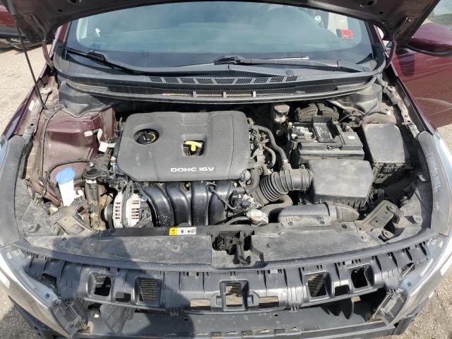 3KPFK4A77HE017758 - 2017 KIA FORTE LX BURGUNDY photo 11