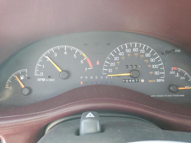 1G2WR52162F237812 - 2002 PONTIAC GRAND PRIX GTP Tünd qırmızı foto 9