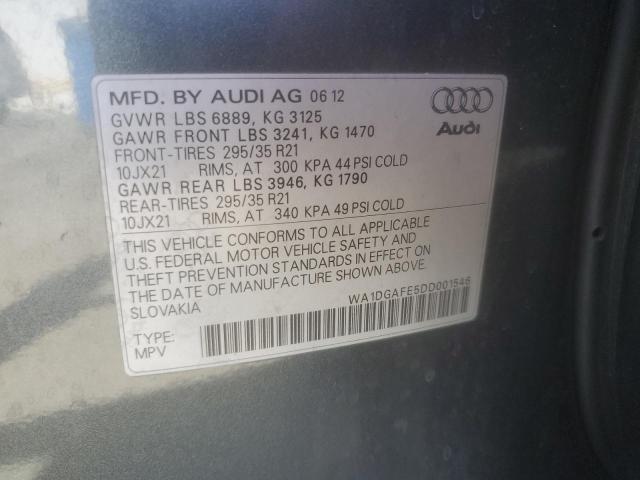 WA1DGAFE5DD001546 - 2013 AUDI Q7 PRESTIGE CHARCOAL photo 13