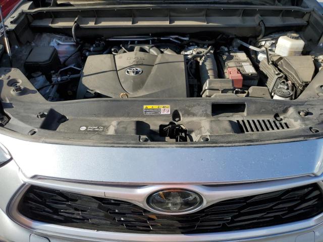 5TDHZRBH6MS523655 - 2021 TOYOTA HIGHLANDER XLE SILVER photo 12