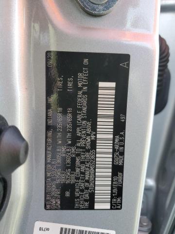 5TDHZRBH6MS523655 - 2021 TOYOTA HIGHLANDER XLE SILVER photo 13