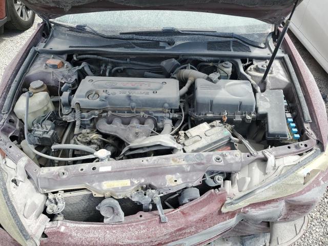 4T1BE32K34U298709 - 2004 TOYOTA CAMRY LE RED photo 12
