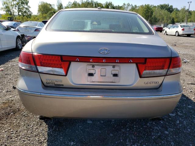 KMHFC46F08A265216 - 2008 HYUNDAI AZERA SE TAN photo 6