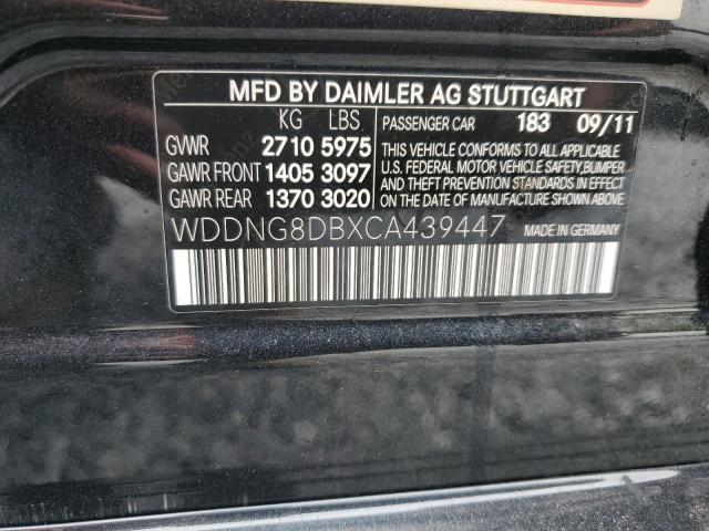 WDDNG8DBXCA439447 - 2012 MERCEDES-BENZ S 350 BLUETEC BLACK photo 12