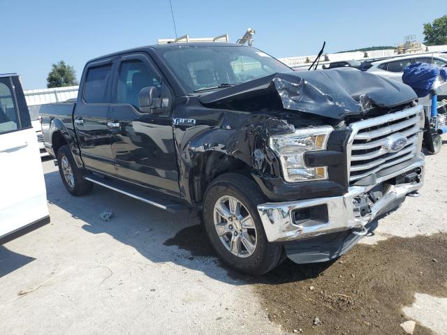 1FTEW1EF0GKF49011 - 2016 FORD F150 SUPERCREW BLACK photo 4