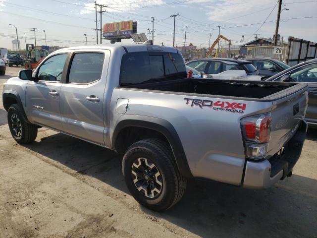 5TFCZ5AN3MX268306 - 2021 TOYOTA TACOMA DOUBLE CAB SILVER photo 2