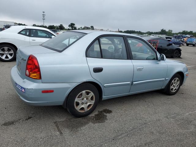 KMHCG45CX3U495867 - 2003 HYUNDAI ACCENT GL BLUE photo 3