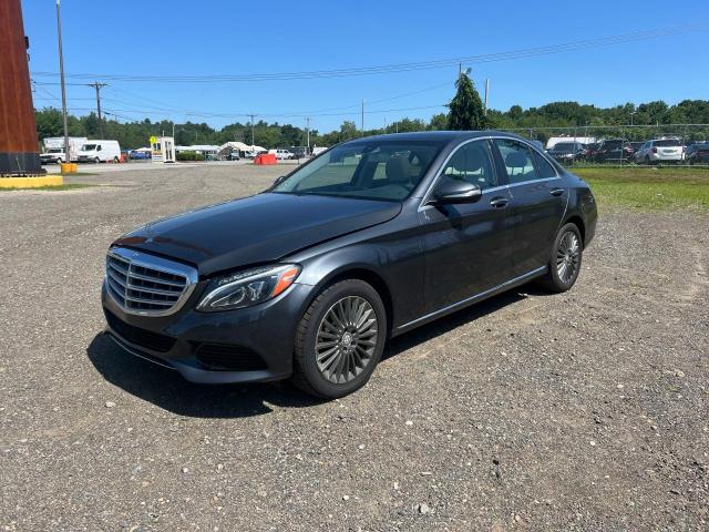 55SWF4KB2FU040362 - 2015 MERCEDES-BENZ C 300 4MATIC GRAY photo 2