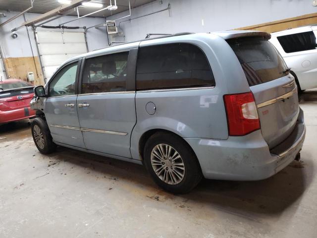 2C4RC1CG8DR542312 - 2013 CHRYSLER TOWN & COU TOURING L BLUE photo 2