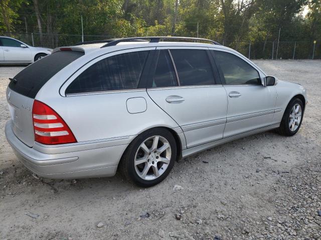 WDBRH81J55F597901 - 2005 MERCEDES-BENZ C 240 SPORTWAGON 4MATIC SILVER photo 3