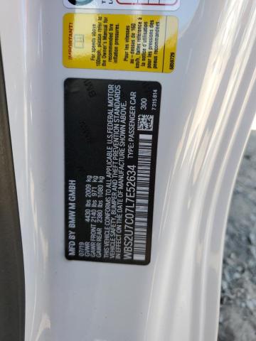 WBS2U7C07L7E52634 - 2020 BMW M2 COMPETITION WHITE photo 12