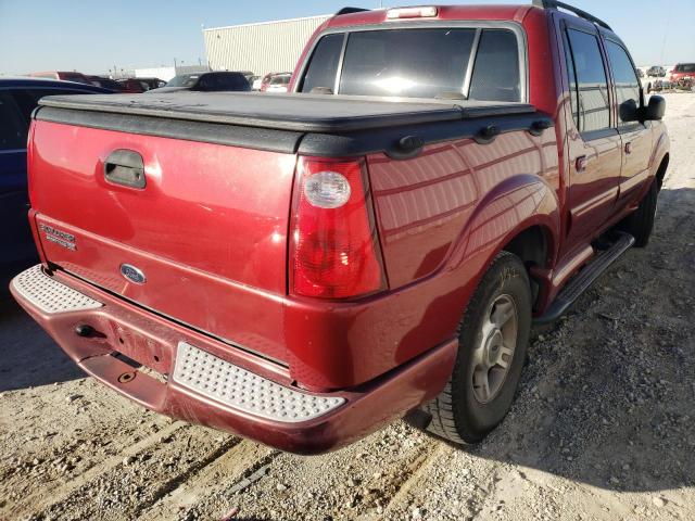 1FMDU77K14UB52627 - 2004 FORD EXPLORER S MAROON photo 4