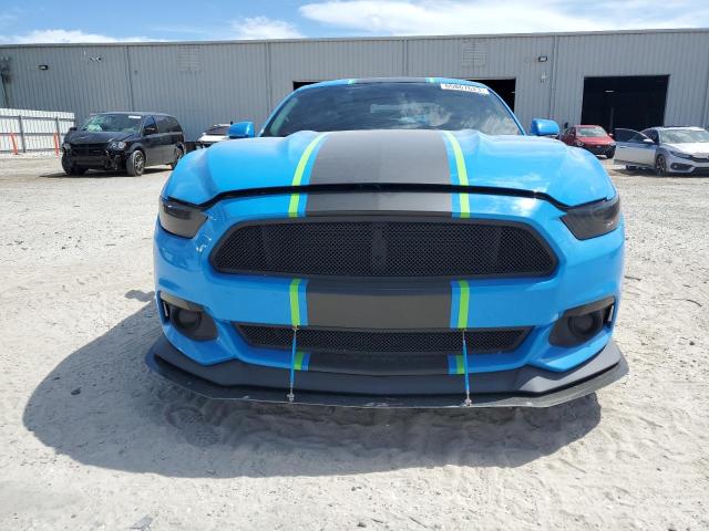 1FA6P8TH6H5290089 - 2017 FORD MUSTANG BLUE photo 5