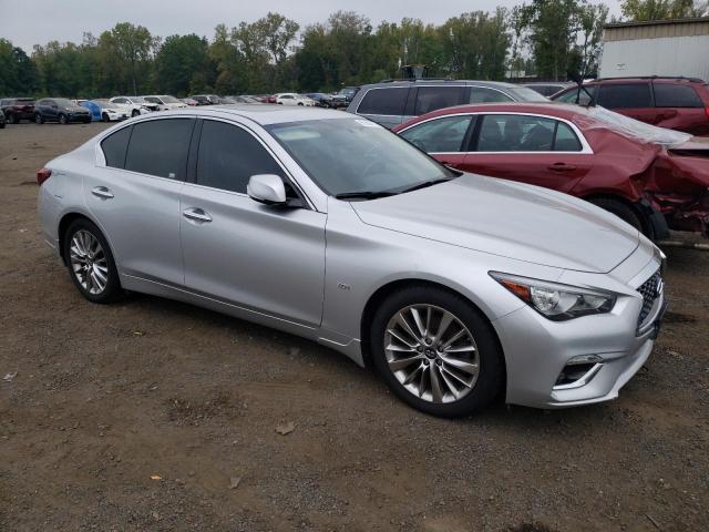 JN1EV7ARXKM554948 - 2019 INFINITI Q50 LUXE SILVER photo 4