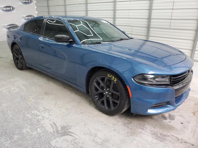 2C3CDXBG2MH559687 - 2021 DODGE CHARGER SXT BLUE photo 4