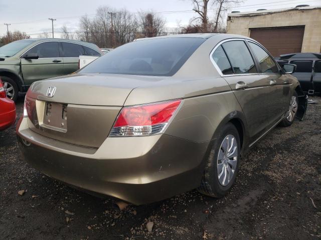 1HGCP2F35AA150768 - 2010 HONDA ACCORD LX BEIGE photo 4