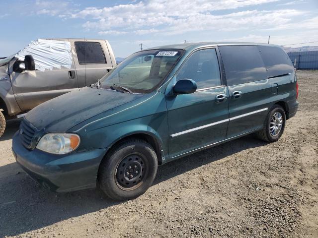 KNDUP131026325853 - 2002 KIA SEDONA EX GREEN photo 1