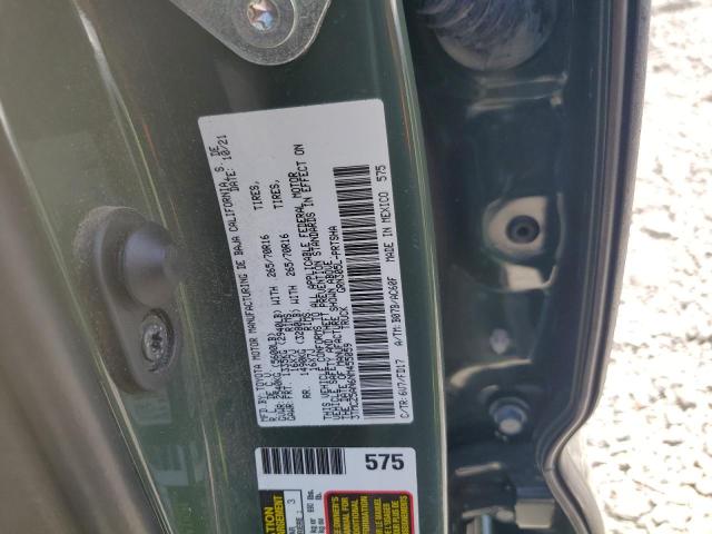 3TMCZ5AN6NM455059 - 2022 TOYOTA TACOMA DOUBLE CAB 绿色 照片 12