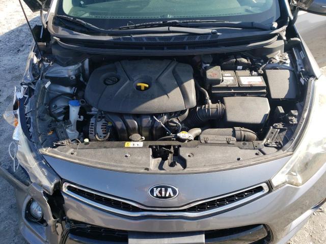 KNAFX6A86F5297684 - 2015 KIA FORTE EX GRAY photo 11